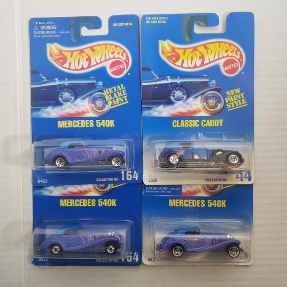 Hot Wheels Mercedes 540K an Classic Caddy, Set of 4 - Picture 1 of 7